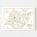 Vintage Map of Williamsburg County, South Carolina 1939