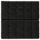 Harrison - Large Square Coffee Table Storage Ottoman - Black by HouseOfZazla