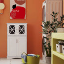 5-Piece Modern Bathroom Suite: Over The Toilet Cabinet + Smart Toilet Bidet + Oval Sink + Floor Cabinet + Clothes Dryer by LJGDeals