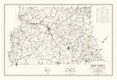 Vintage Map of Aiken County, South Carolina 1939