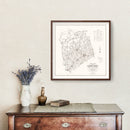 Vintage Map of Pickens County, South Carolina 1939