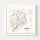 Vintage Map of Pickens County, South Carolina 1939