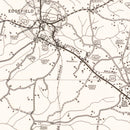 Vintage Map of Edgefield County, South Carolina 1939