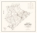 Vintage Map of Edgefield County, South Carolina 1939