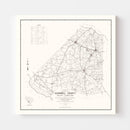 Vintage Map of Barnwell County, South Carolina 1939