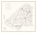 Vintage Map of Barnwell County, South Carolina 1939