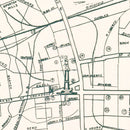 Vintage Map of Spartanburg, South Carolina 1939