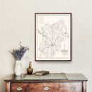Vintage Map of Kershaw County, South Carolina 1938
