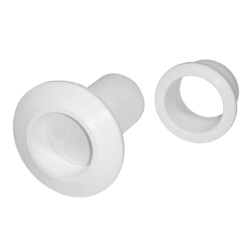 T-H Marine Recessed Flapper Scupper Drains - White