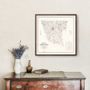 Vintage Map of Cherokee County, South Carolina 1938