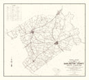 Vintage Map of Darlington County, South Carolina 1938