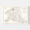 Vintage Map of Florence County, South Carolina 1938