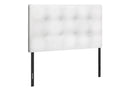 Twin Size Upholstered Bed Headboard - White, Transitional Style by HouseOfZazla