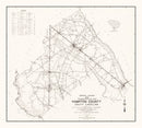 Vintage Map of Hampton County, South Carolina 1938