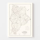 Vintage Map of Colleton County, South Carolina 1938