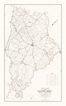 Vintage Map of Colleton County, South Carolina 1938