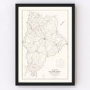 Vintage Map of Colleton County, South Carolina 1938