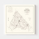 Vintage Map of Dillon County, South Carolina 1938