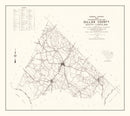 Vintage Map of Dillon County, South Carolina 1938