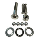 Sea Swivel Replacement Mount Hardware Kit w/5" Main Bolt, Nut, Bearing,  4-Bolt Package of Mounting Hardware
