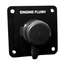 Flushmaster Vertical Single Outlet Flush Port Reroute - Black Acrylic - 1/2" Barb