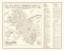 Vintage Map of Charleston, South Carolina 1946