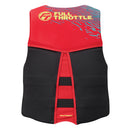 Full Throttle Men's Rapid-Dry Flex-Back Life Jacket - L - Red/Black