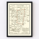 Vintage Map of Charleston, South Carolina 1946