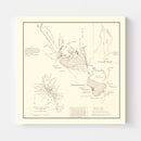 Vintage Santee Cooper Wildlife Area Map 1943