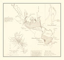 Vintage Santee Cooper Wildlife Area Map 1943