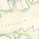 Vintage Fishermans Map of Santee Cooper Reservoir 1944