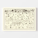 Vintage Big Bear Lake Valley Map 1946