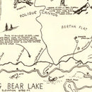 Vintage Big Bear Lake Valley Map 1946