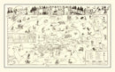 Vintage Big Bear Lake Valley Map 1946