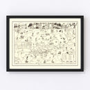 Vintage Big Bear Lake Valley Map 1946