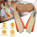 Neck Shoulder Massager Electric Back Massage Cape with Heat Deep Tissue 3D Kneading Massage Neck Waist Shiatsu Massager Pillow for Muscles Pain Relief