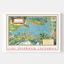 Vintage Lake Arrowhead Map 1938