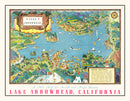 Vintage Lake Arrowhead Map 1938