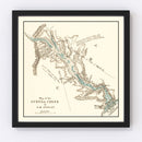 Vintage Lake Tanganika Map 1878