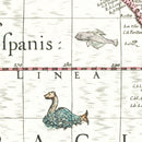 Vintage Map of America 1606