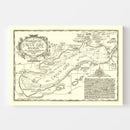 Vintage Green Lake, WI Map 1945