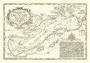 Vintage Green Lake, WI Map 1945