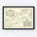 Vintage Green Lake, WI Map 1945