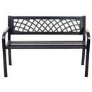 Bench Deck with Steel Frame for outdoor by LJGDeals
