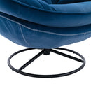 Accent chair TV Chair Living room Chair with Ottoman-Blue