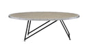 Allis Weathered Oval Coffee Table