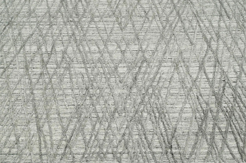4x6 Gray LoomBloom Hand Knotted Modern & Contemporary Textured Tibetan 100% Wool Oriental Area Rug