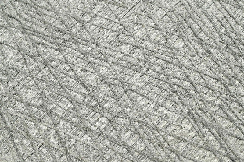 4x6 Gray LoomBloom Hand Knotted Modern & Contemporary Textured Tibetan 100% Wool Oriental Area Rug