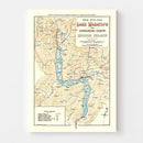 Vintage Lake Wakatipu Map 1909