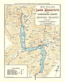 Vintage Lake Wakatipu Map 1909